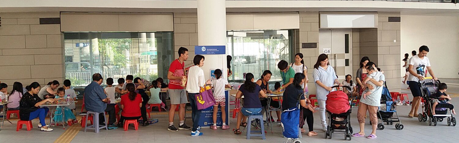 當時擺街站的情況